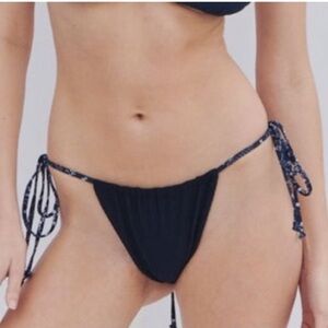 New! Frankie’s Bikini’s Tia ribbed thong string bikini bottom 24423